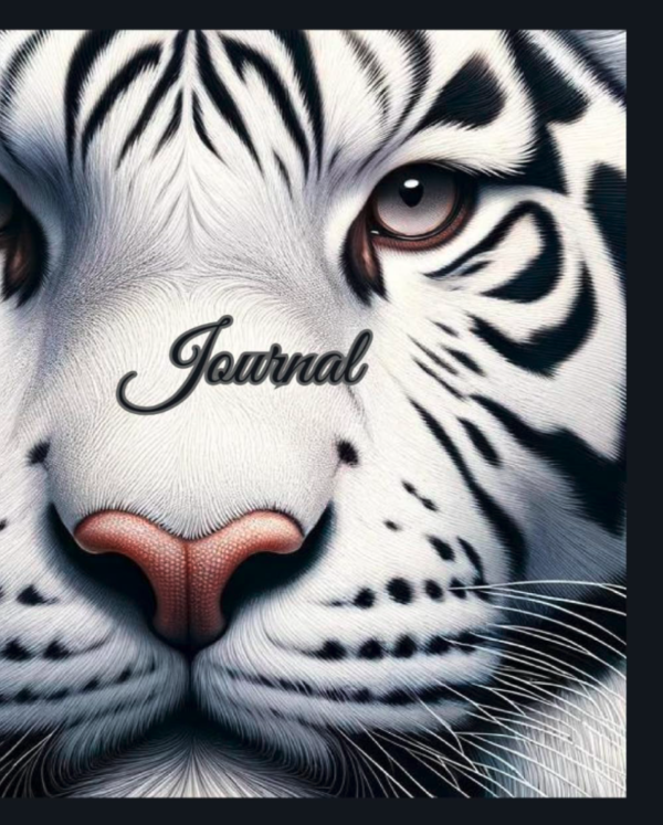 Journal: White Tiger (8.5"x11")